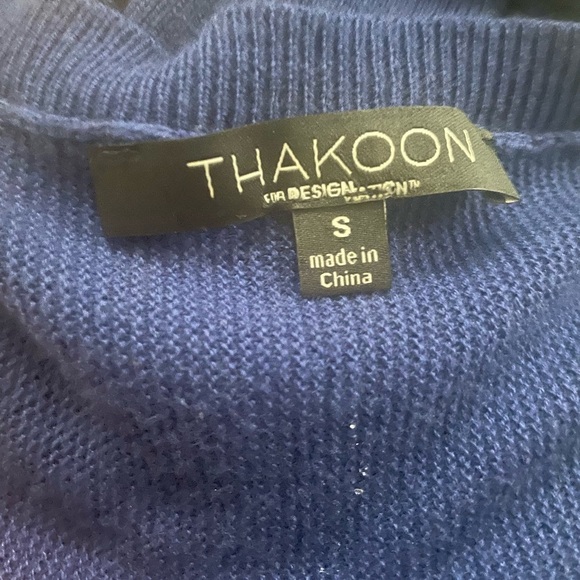 Thakoon Royal Blue 3/4 Sleeve Fit & Flare Knit Dress - Picture 8 of 8